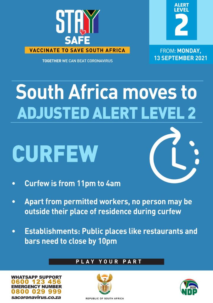 Adjusted Lockdown Level 2 September 2021 Ekurhuleni Housing Company